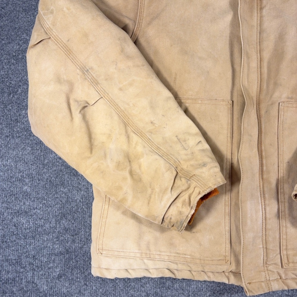 Vintage 90s Carhartt J02 Arctic Jacket Quilt Lined Union Made Detroit Large - Picture 11 of 16